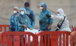 US and French nationals test positive for hantavirus after leaving ship